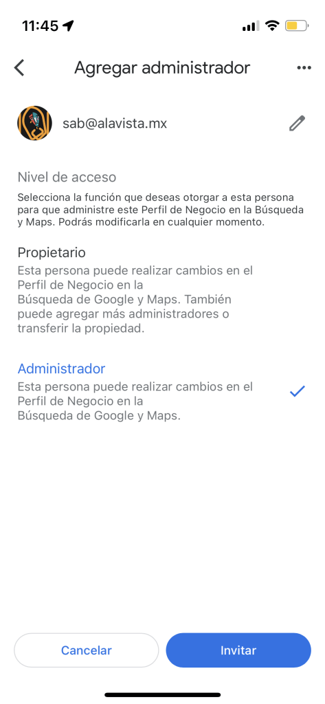 alavista.mx 6 Pasos para otorgar acceso a Google Mi Negocio desde un Smartphone​ Guías AlaVista